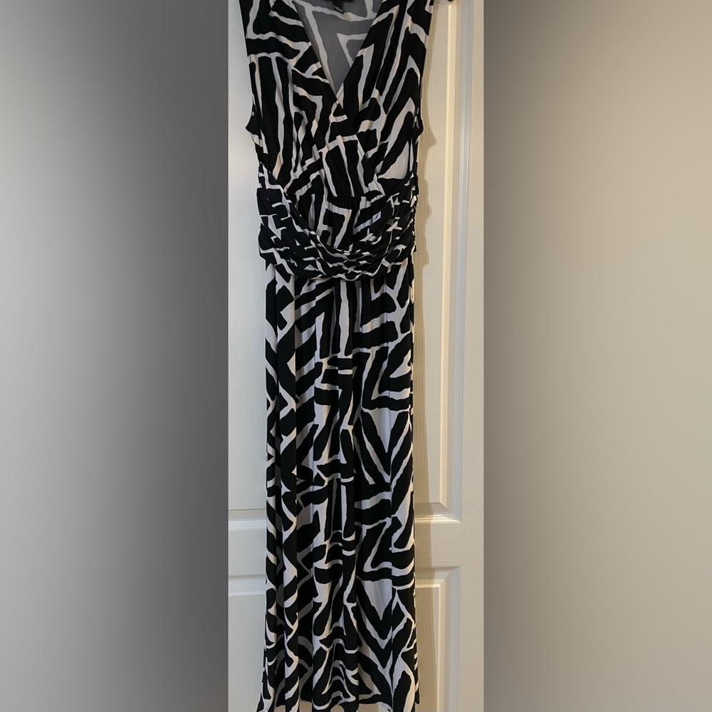 INC black & white maxi dress XL